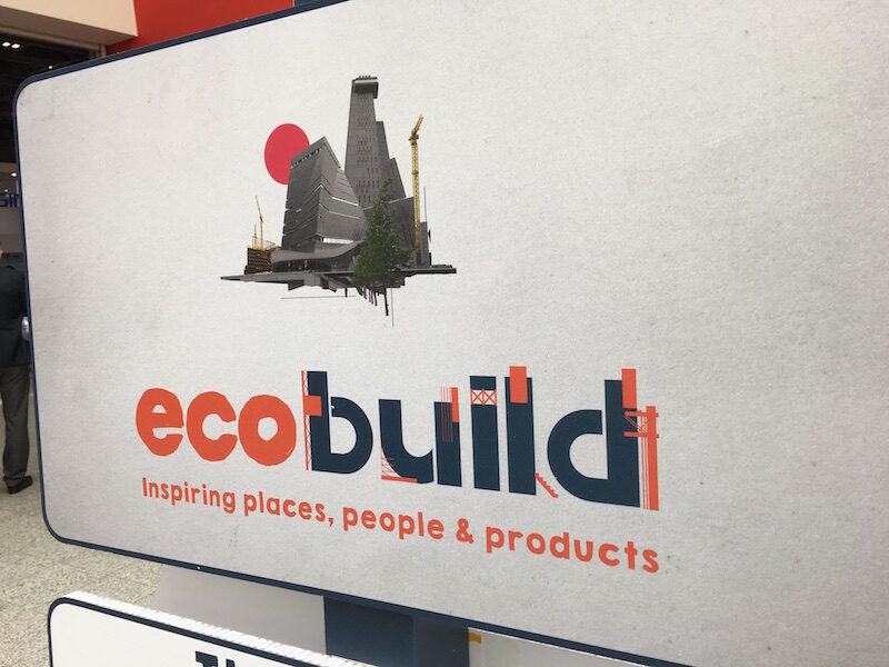 Ecobuild 2017 sign