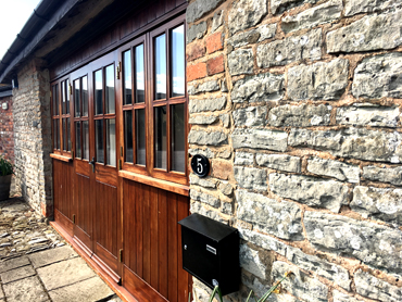 Department of marketing new office 5 The Hawthorns, Staunton Glos, converted barn with double doors