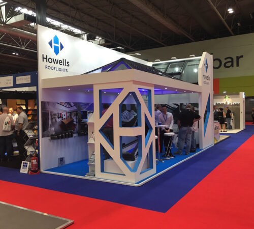 Department of Marketing assists Howells Patent Glazing with its stand at FIT Show, providing its complete exhibition management service